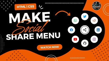 Create a Magic Social Share Menu in HTML | CSS and JavaScript #programmingwithkrishna #html #css #js