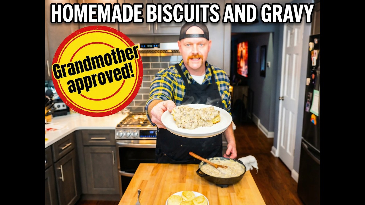 Homemade Biscuits & Gravy (Grandma Tested & Approved)