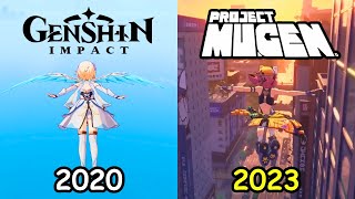 Genshin Impact Vs Project Mugen 2023-24 - Graphics Gameplay Comparison