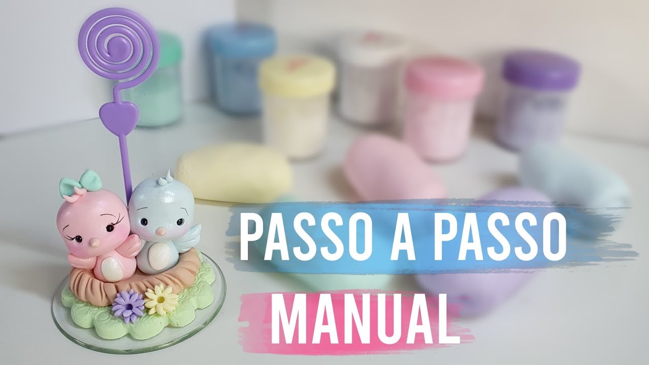 Passarinhos em biscuit MANUAL  | Usando o kit Candy Colors LANÇAMENTO do 