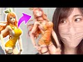 ワンピースのナミちゃんフィギュアを【ジョジョ】っぽく筆で塗ってみた結果...とんでもない事になってしましった