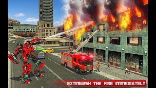 Fire Truck Real Robot Transformation: Robot Wars (By Roadster Inc) Android Gameplay HD screenshot 1