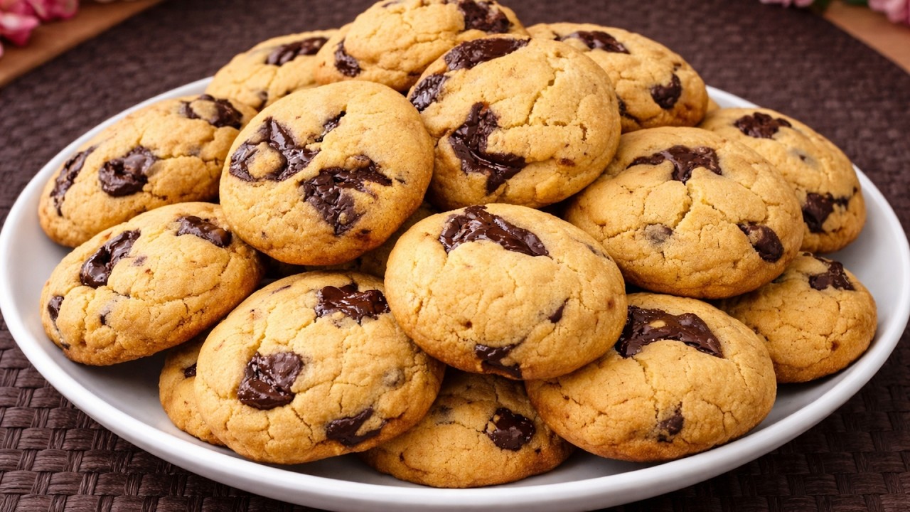 Kekse mit Schokolade in 5 Minuten, die die Welt erobert haben! Einfach und süchtig machend!