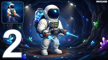 Bedrock Miner - Gameplay Walkthrough Part 2 - Mine Crystals Upgrade Base (iOS, Android)