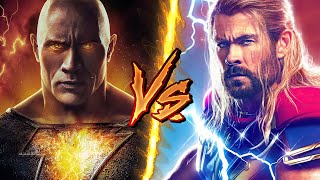 Thor VS Black Adam  Who Will Win? | BATTLE ARENA | MCU vs DCEU