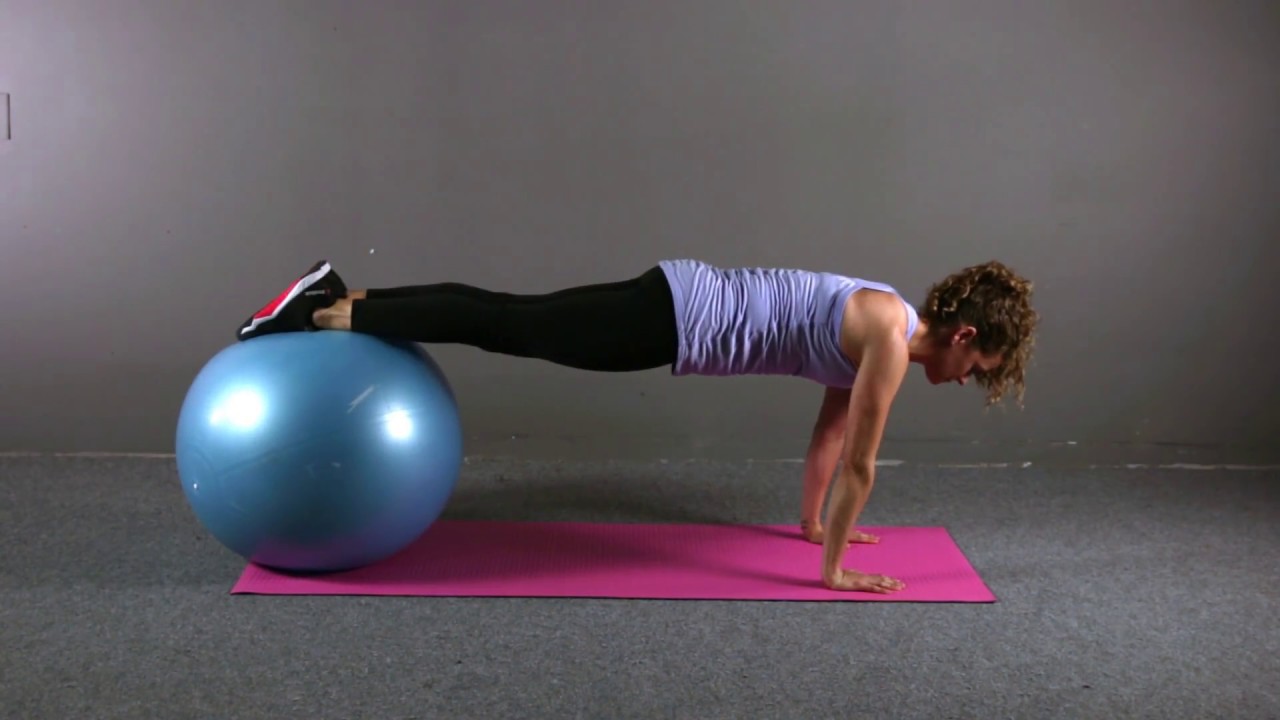 Stability Ball Knee ins YouTube