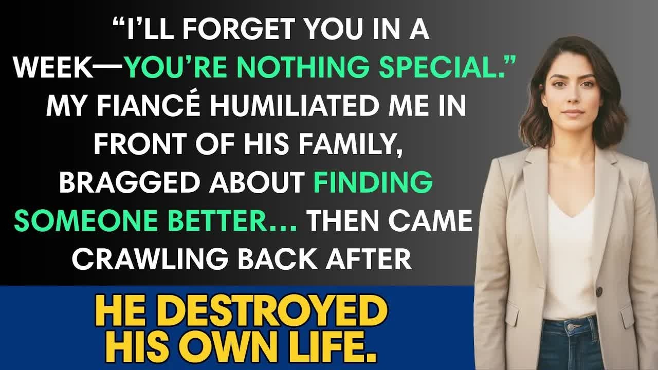 “I’ll Forget You In A Week—You’re Nothing Special ” My Fiancé Humiliated Me
