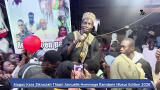 MAGOU KARA ZIKROULAH THIANT ANNUELLE HOMMAGE RAMDANE MBEUR EDITION 2026