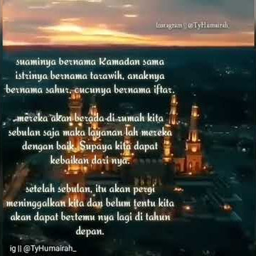 Story WA | Menjelang Ramadhan Durasi 30 Detik | Terbaru 2020