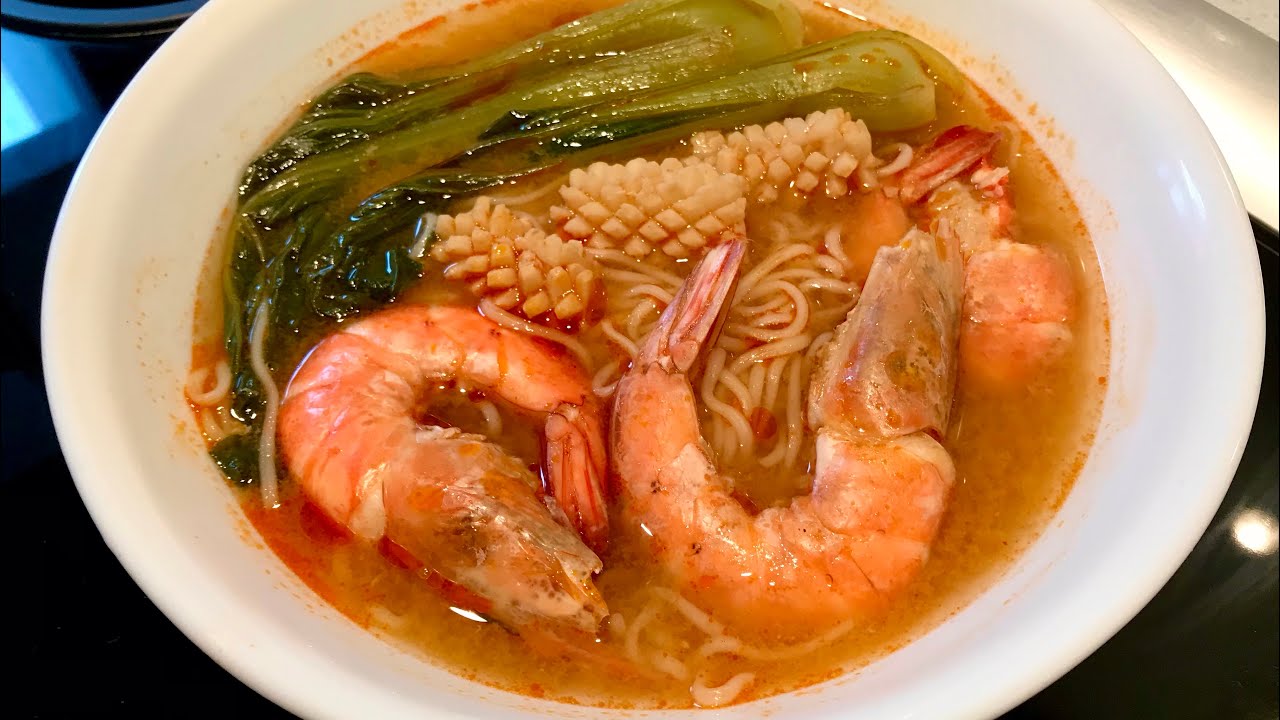 Instant Tom Yum Noodles Soup တုံယမ်းခေါက်ဆွဲပြုတ် အလွယ်လုပ်နည်း