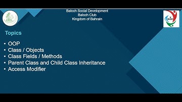 C# .Net Balochi Computer Programming Class 7 -  Class / Objects