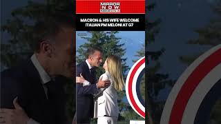 G7 SUMMIT 2026: French President Macron & His Wife Welcome Italian PM Meloni  #shorts