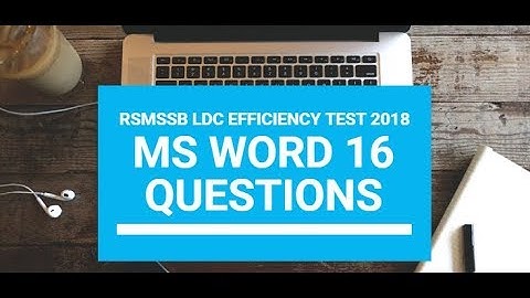 Rsmssb ldc efficiency | rsmssb ldc efficiency test | प्रैक्टिस जरूर करें