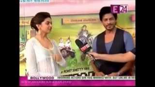 SRK & Deepika - Chennai Express Exclusive interview with E24 with ice cream