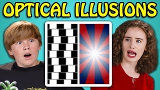 10 Mind Blowing Optical Illusions with Teens #4 (React)