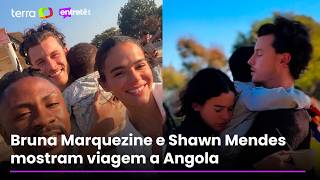Bruna Marquezine and Shawn Mendes share behind-the-scenes footage from their trip to Angola
