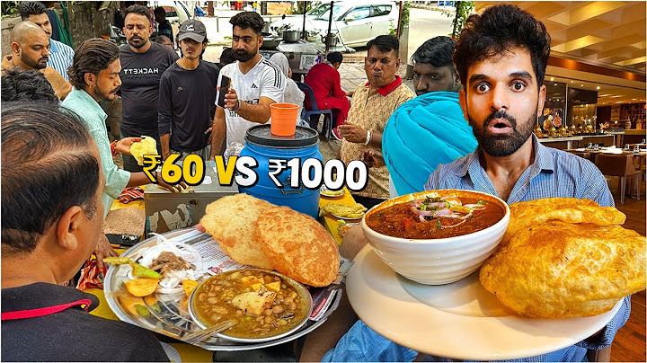 I Tried Cheapest Vs Most Expensive Food ₹60 Vs ₹1000 Chole Bhature