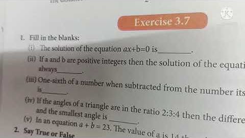 Std 8, Maths, Algebra, Exercise 3.7 (1 to 5).