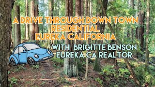 Driving Through Eureka California Residential Downtown 🏡🏡🏡