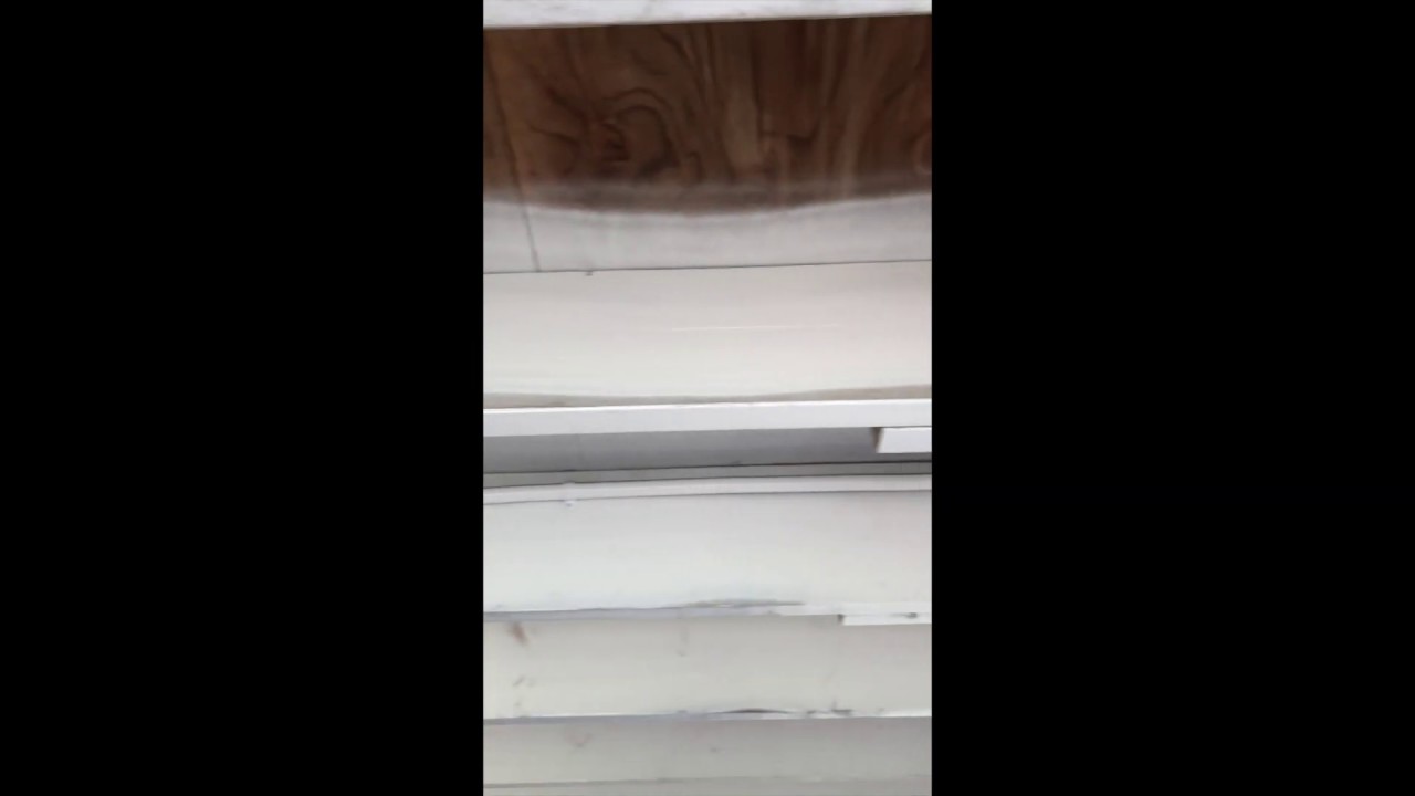 How to paint in rafters or trusses-hard to paint places - YouTube