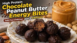Healthy peanut butter Chocolate protein Balls, Easy & Quick Snacks | Kids Lunchbox & Weight Loss