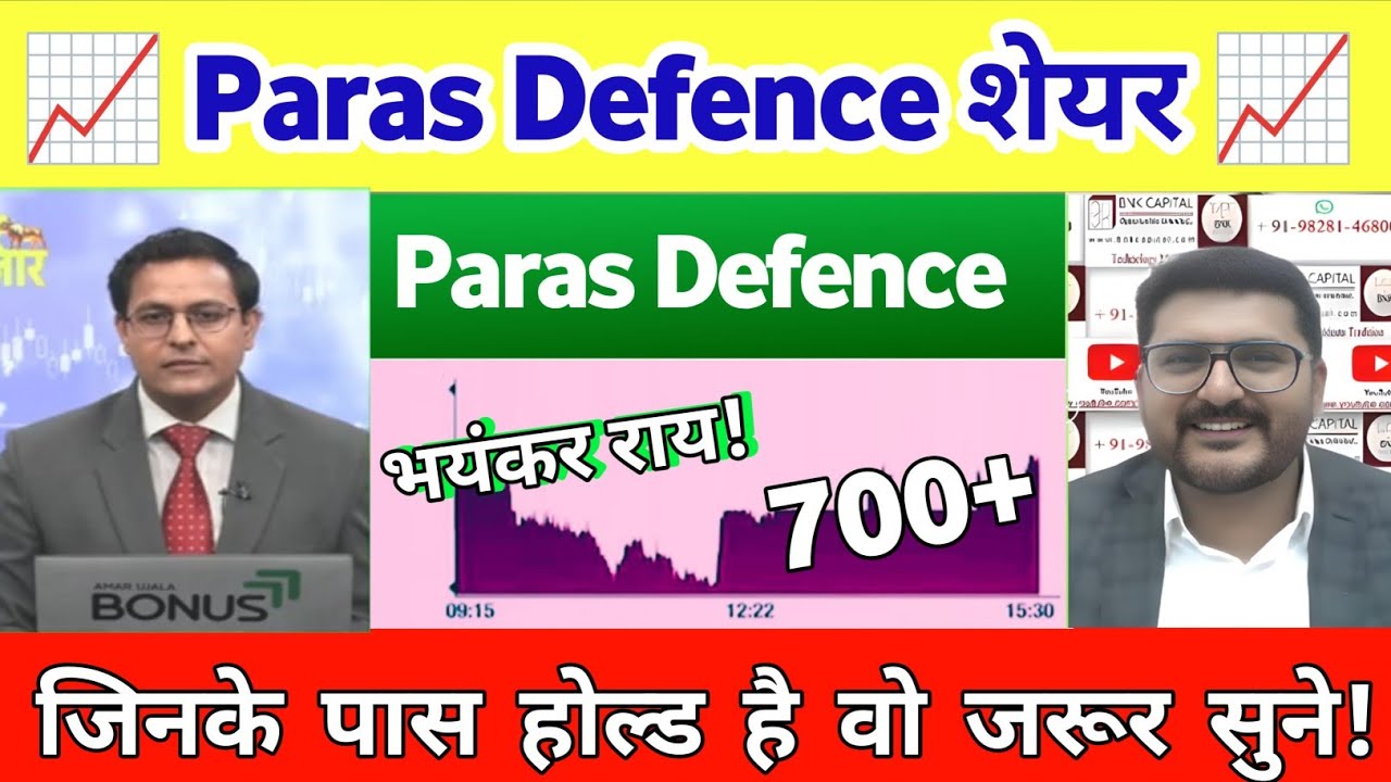 Paras Defence Share Latest News | Paras Defence Share News | Paras Defence share analysis 21 Jan