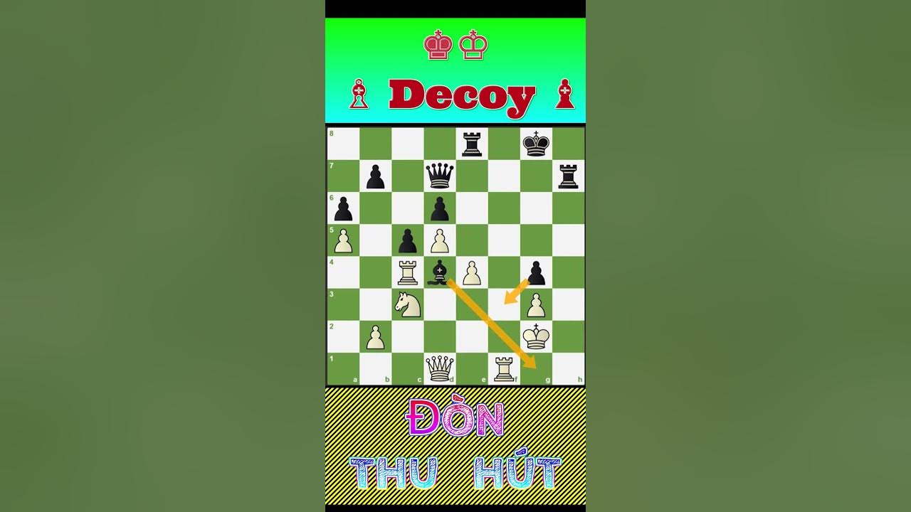 Chiến Thuật Cờ Vua Đòn Thu Hút (Decoy Chess) shorts YouTube