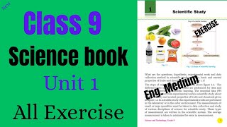 Class 9 Science book unit 1 ||| All Exercise// English Medium// unit 1 exercise 