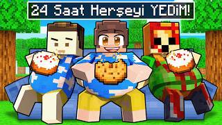ARKADAŞLARIMLA HER ŞEYİ YEDİK!  - Minecraft