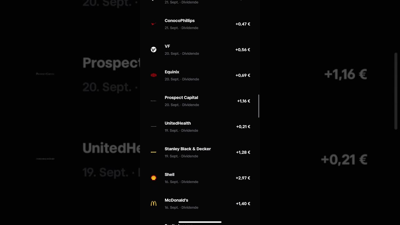 Dividenden Update September