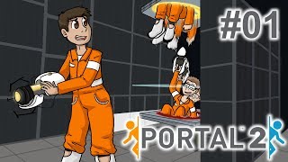 SCIENCE WITH SWABIBI! | Portal 2 multiplayer #01