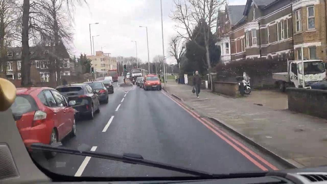 [INSIDE VIEW] UK Emergency Ambulance responding with Lights and Sirens to Emergency