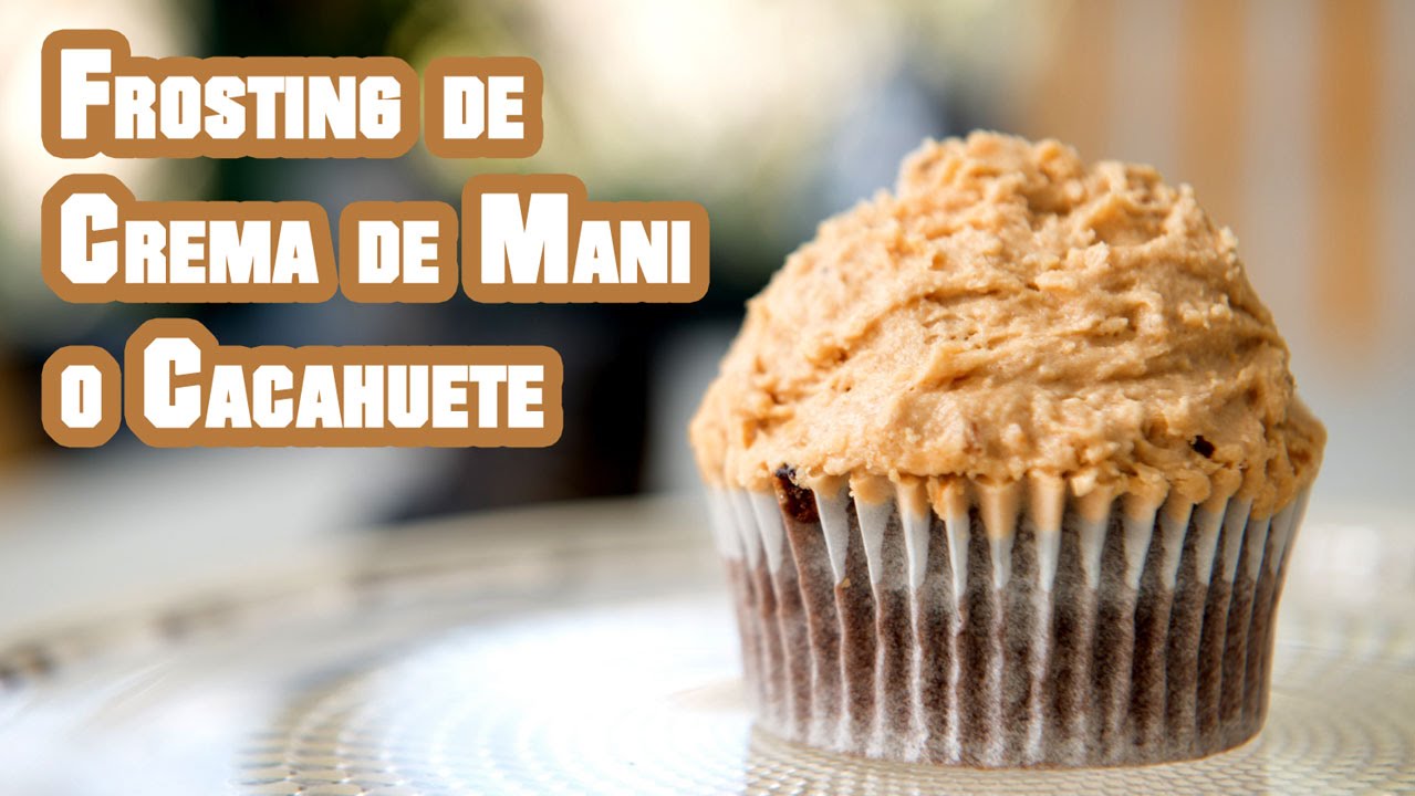 Frosting de Crema de Mani o Cacahuete