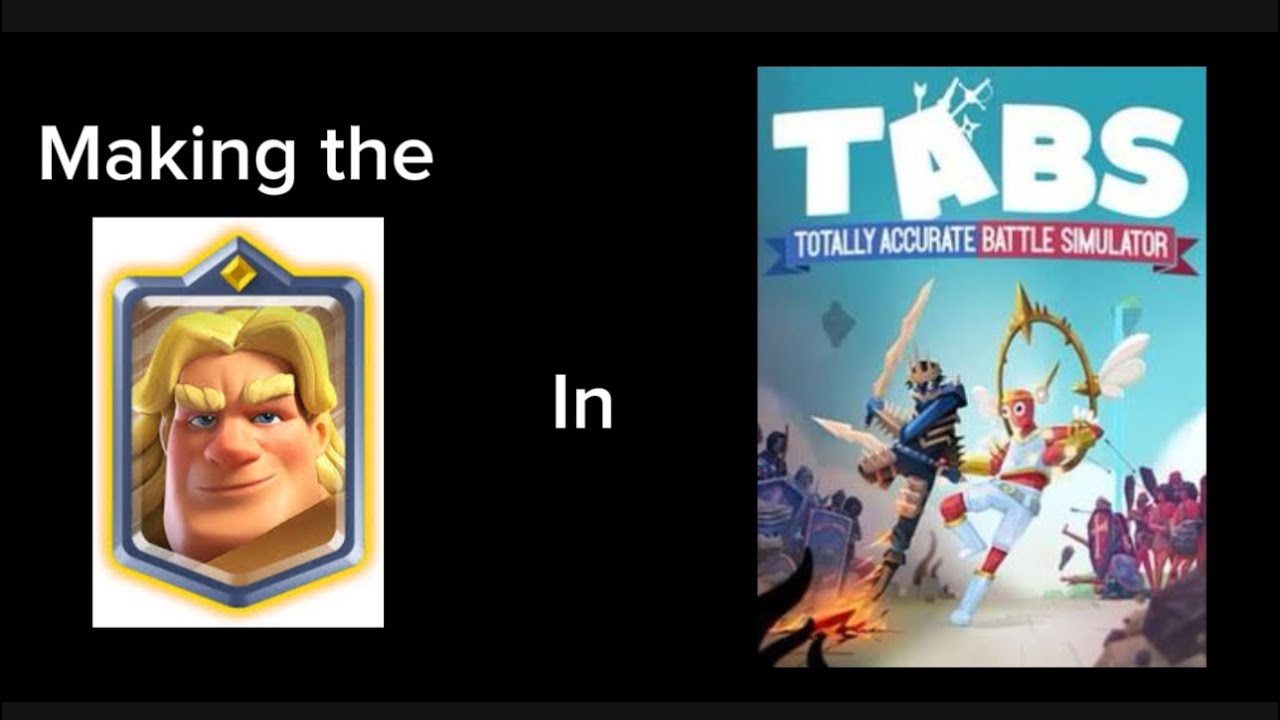 Showcasing the golden knight (clash royale in tabs) 