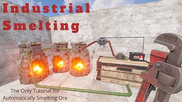 Rust Easy Automatic Smelting with 1 Conveyor - Industrial Furnace