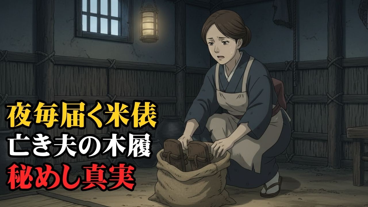 夜毎届く奇妙な米俵――亡き夫の木履が語る真実とは