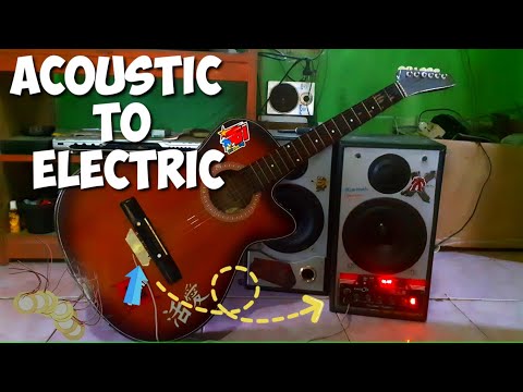 Video: Cara Membuat Gitar Listrik Dari Gitar Akustik