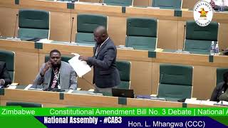 First MP breaks ranks, rejects Bill to extend President Mnangagwa’s term during CAB debate. First MP breaks ranks, rejects Bill to extend President Mnangagwa’s term during CAB debate.