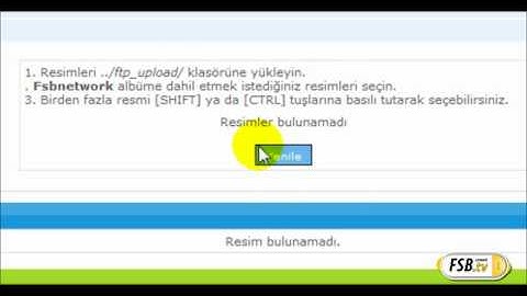 FsbNetwork.Tv - PhpFusion Resim Eklemek & Albüm Oluşturmak.