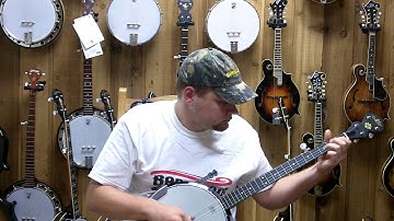 Banjo.com video: demo of a new  Morgan Monroe MB-100 5 String Banjo