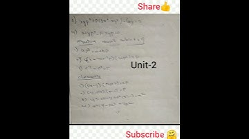 MATHS SEM 1| MOST IMPORTANT QUESTIONS|DIFFERENTIAL EQUATIONS|BSC 2023||