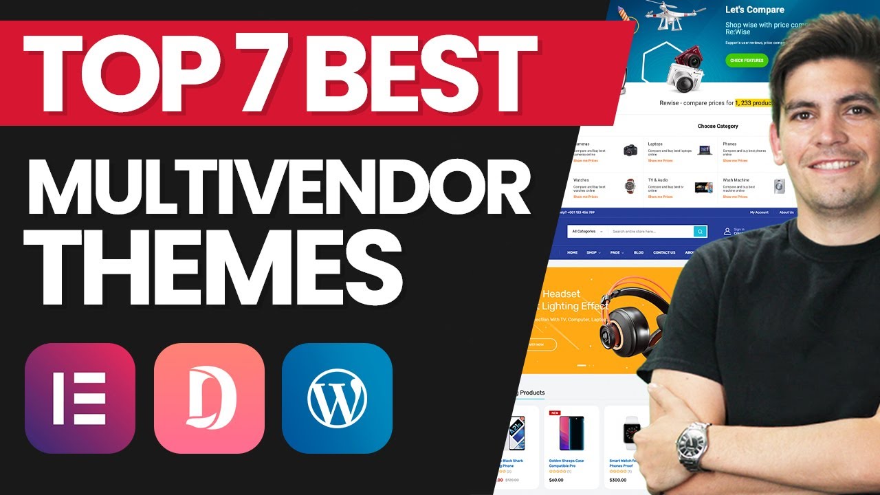 ซื้อธีม wordpress  2022 Update  My Top 7 Best Multi Vendor eCommerce WordPress Themes