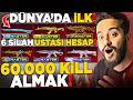 DÜNYADA İLK! 6 SİLAH İLE 60.000 KİL ALMIŞ HESAP! (İNANILMAZ) PUBG Mobile