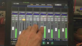 iPad Pro 12.9 and Pro Tools Control software for iOS
