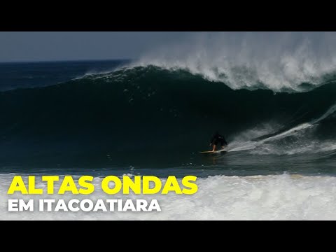 Altas ondas: 2 metros e terral em Itacoatiara #Niteroi #Itacoatiara #RioDeJaneiro