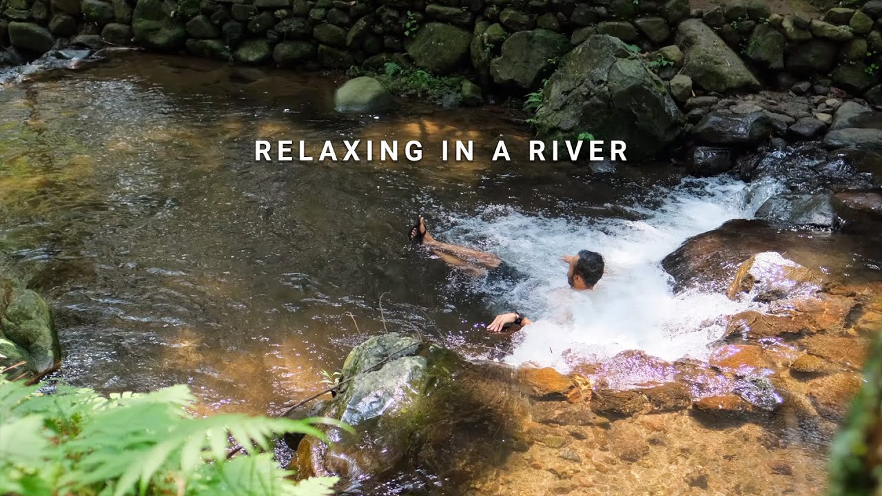 Solo Camping #74 | Near a Beautiful River, Natural Ambience, ASMR