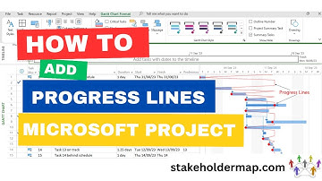 How to view Progress Lines in Microsoft Project