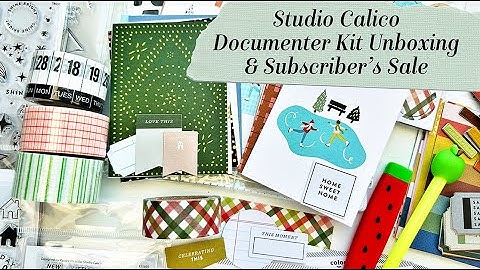 Studio Calico Documenter Kit Unboxing & Subscriber