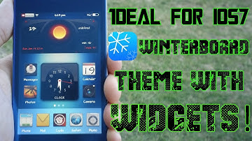 iOS 7 Compatible Winterboard Theme With Widgets! - 1deal HD For iOS 7!