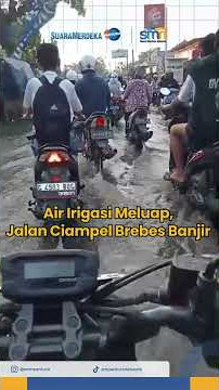 Tak Ada Hujan, Jalan Desa Ciampel Kersana Brebes Banjir, Kenapa? #beritaterkini #brebes